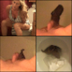 Josie shits while sitting on a toilet and video-records her poop action from a "between the legs" perspective. 5 great scenes presented in DVD-quality 360P video! 228MB, MP4 file requires high-speed Internet.